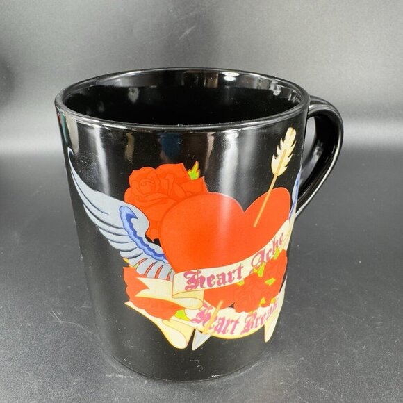 2009 Silver Buffalo Ceramic Coffee Mug Cup Heart Ache Heart Break Mug Cup VTG - Picture 11 of 14